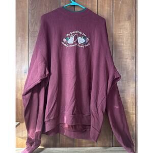 Vintage M & C Sportswear Embroidered Grandkids Crewneck Sweatshirt 3XL V5